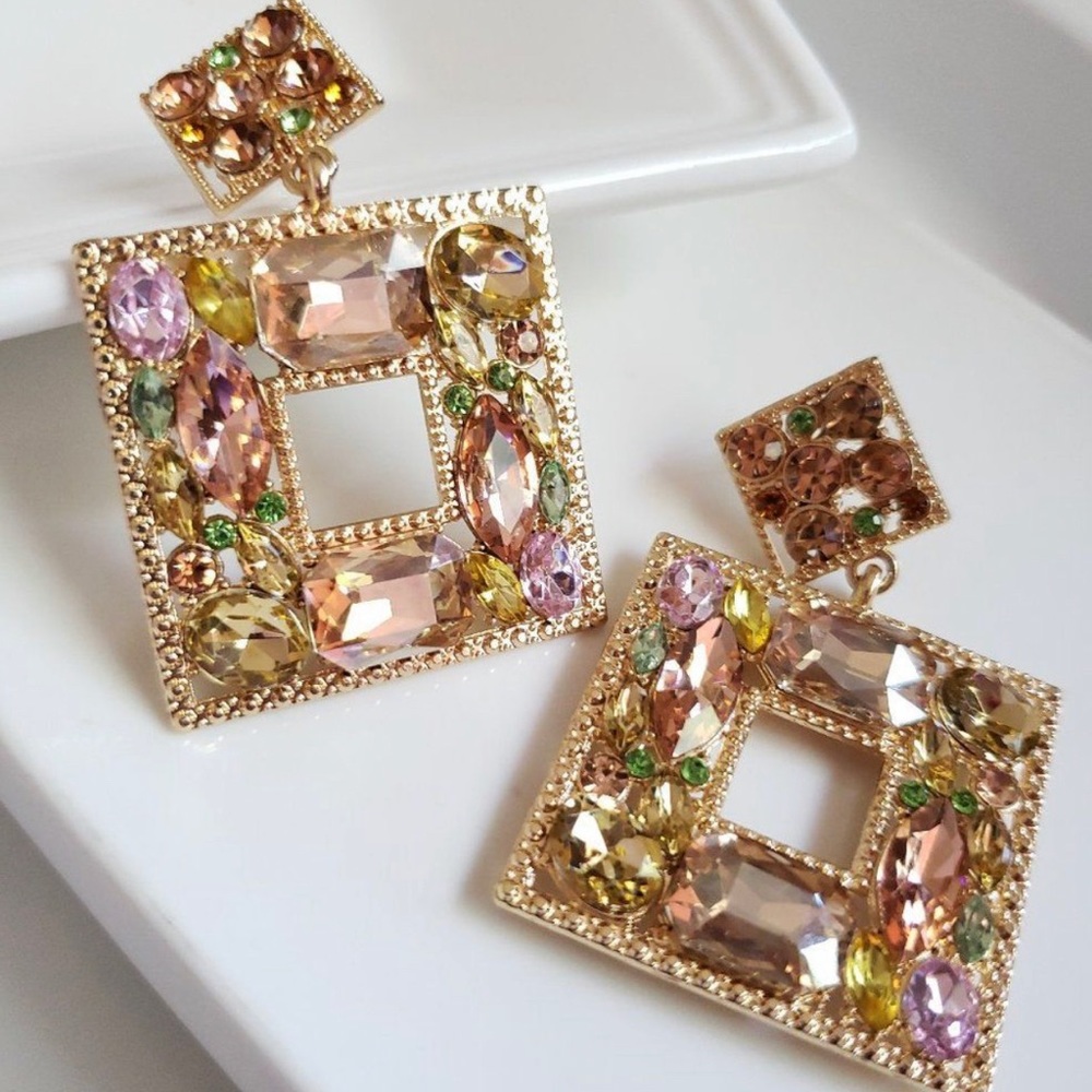 ZARA- NEW STARDUST DROP EARRINGS